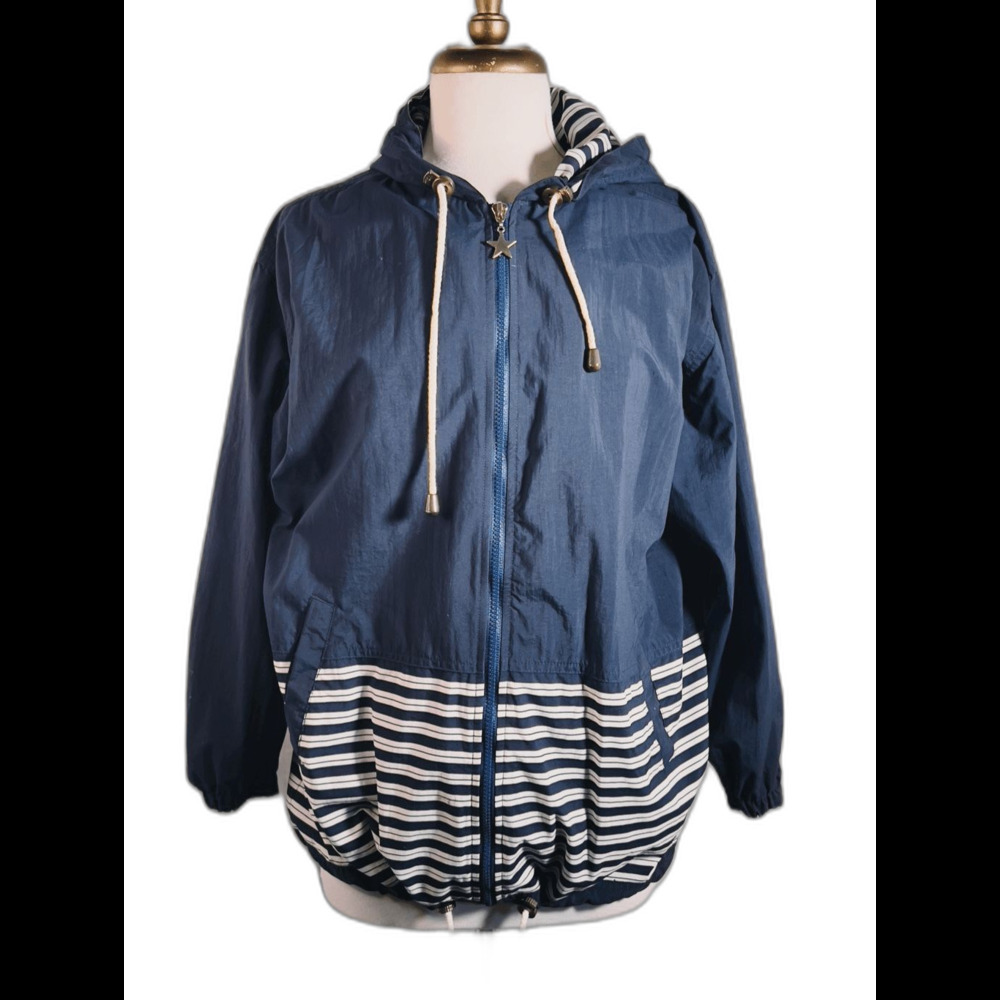 Blast Petites Jacket Size M Vintage 90's Color Block Windbreaker Jacket